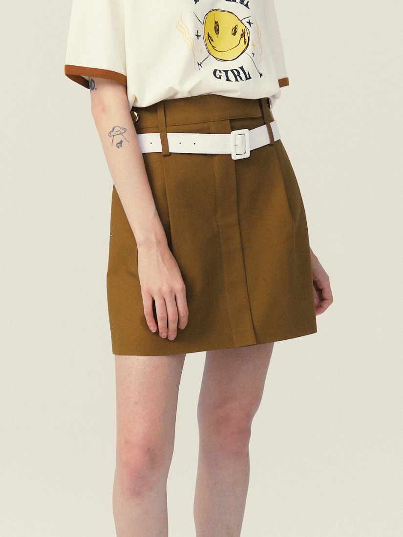 STAMMY MINI Skirt (brown) 스태미미니스커트